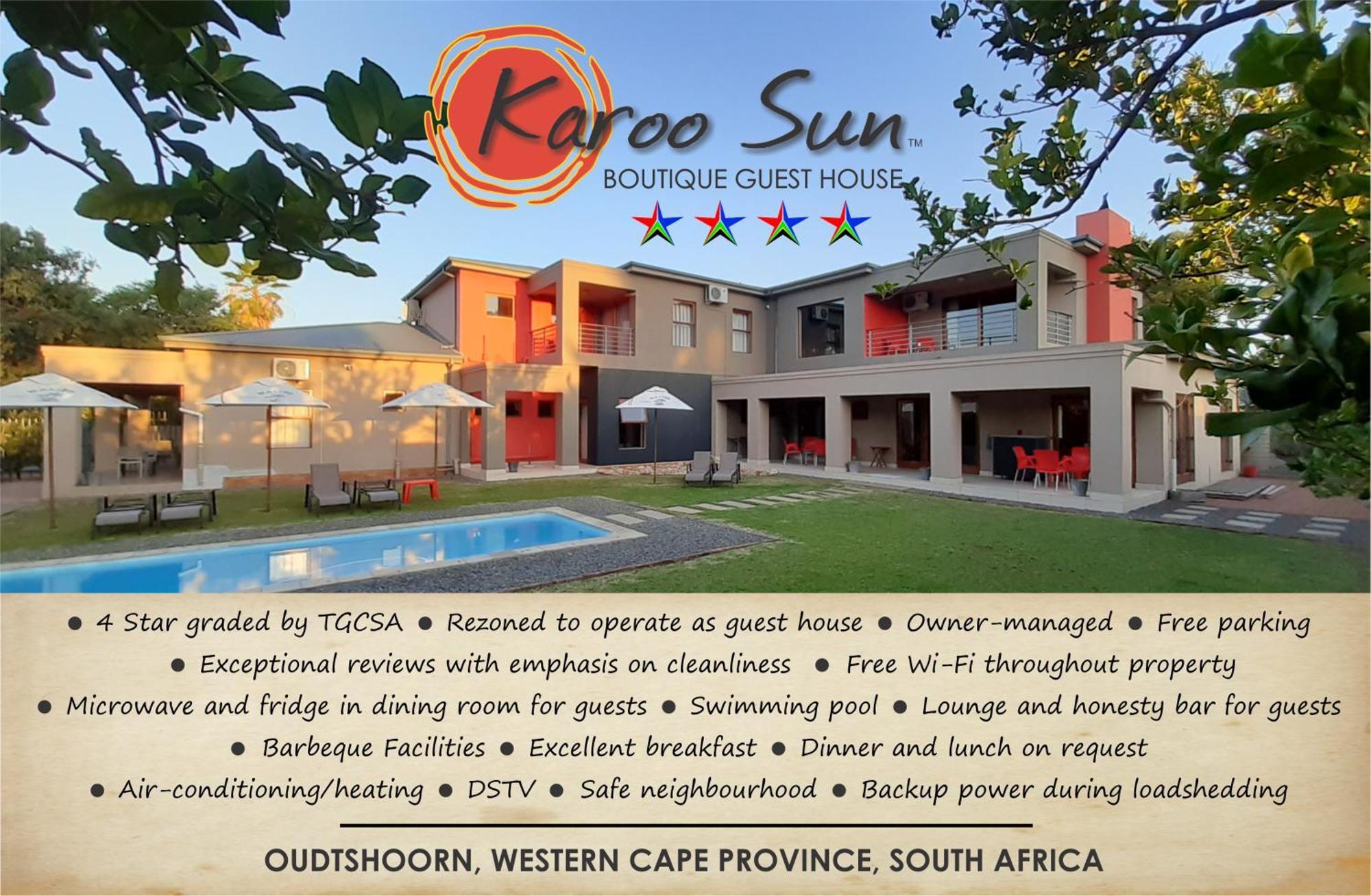 Karoo Sun Boutique Guest House Oudtshoorn Dış mekan fotoğraf